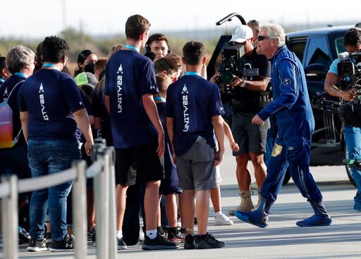 Sir Richard Branson takes off on 'extraordinary' space flight