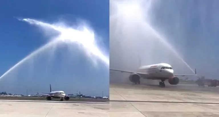 Goa Gets Second Airport, Water Canon Salute For First Flight, Live Band